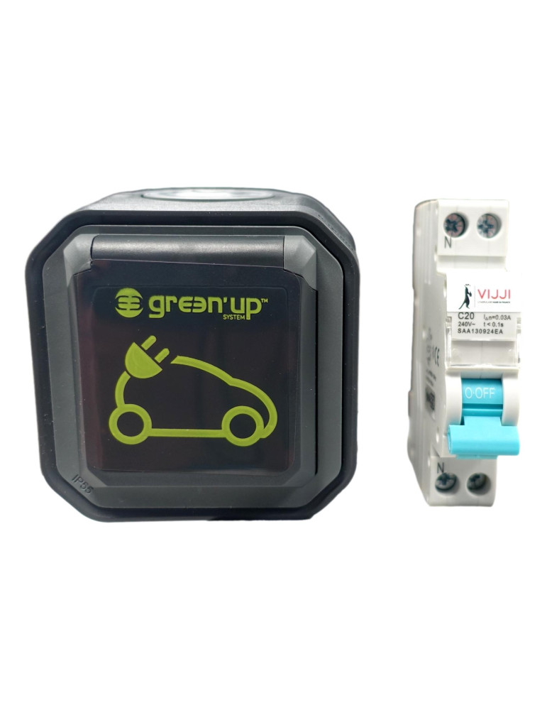 Pack prêt-à-poser prise de recharge voiture électrique Green Up LEGRAND -  Norauto